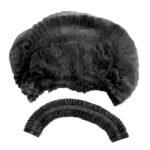 Kit 350 Máscaras Descartáveis + Luvas Nitrilo + Toucas Preto - Imagem 4