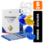 Kit Clareador Dental Whiteness Perfect 16% + Moldeiras