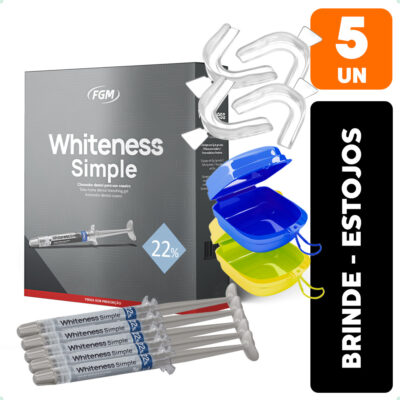 Kit Clareador Dental Whiteness Simple Fgm