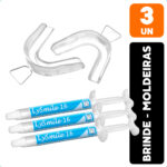 3 Clareador Dental Lysmile 16% Lysanda + Moldeira