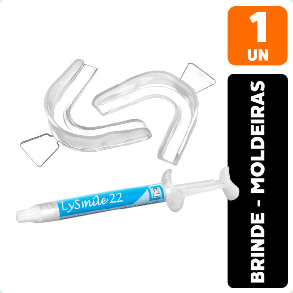 1 Clareador Dental  Lysmile 22% Lysanda + Moldeira