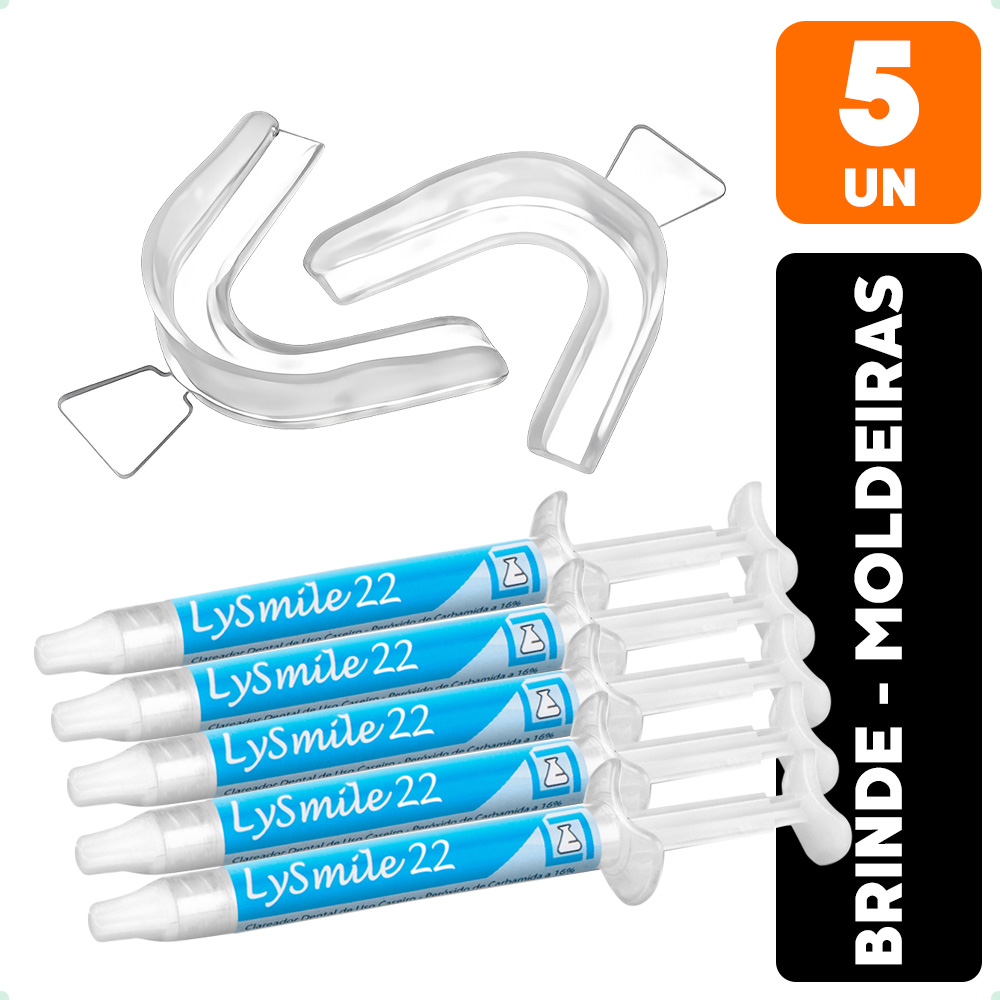 7e02b70c1a41e25e8ff0ef6ccd99979e.jpg 5 Clareador Dental Lysmile 22% Lysanda + Moldeira - Imagem 1