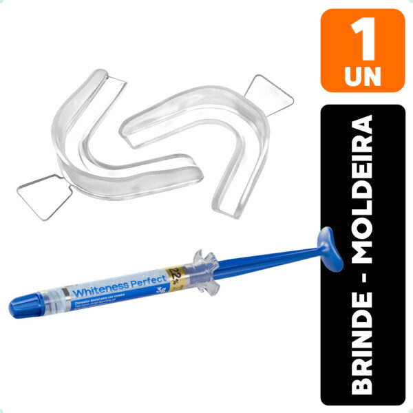 1 Clareador Dental Whiteness Perfect 22% Fgm + Moldeira