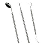 Kit Removedor de Tártaro 3 Peças Com Espelho Inox Cassiflex