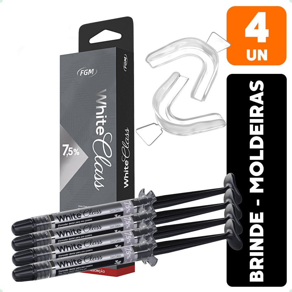 b19fa76d31ef9f0a63ecc75d26f9acbc.jpg 4 Clareador Dental White Class 7,5% Fgm + Moldeira - Imagem 1