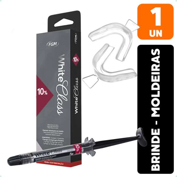 1 Clareador Dental White Class 10% Fgm + Moldeira