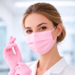 Kit 250 Máscaras Descartáveis + Luvas Nitrilo Rosa - Imagem 4