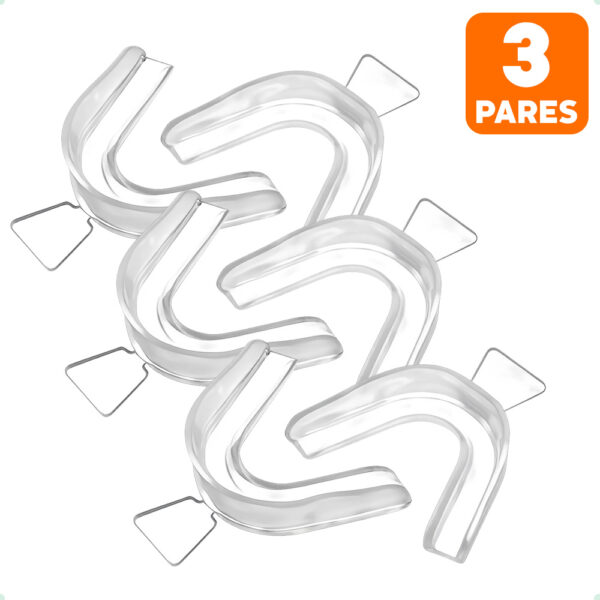 Moldeira em Silicone Para Clareamento Dental 3 Pares