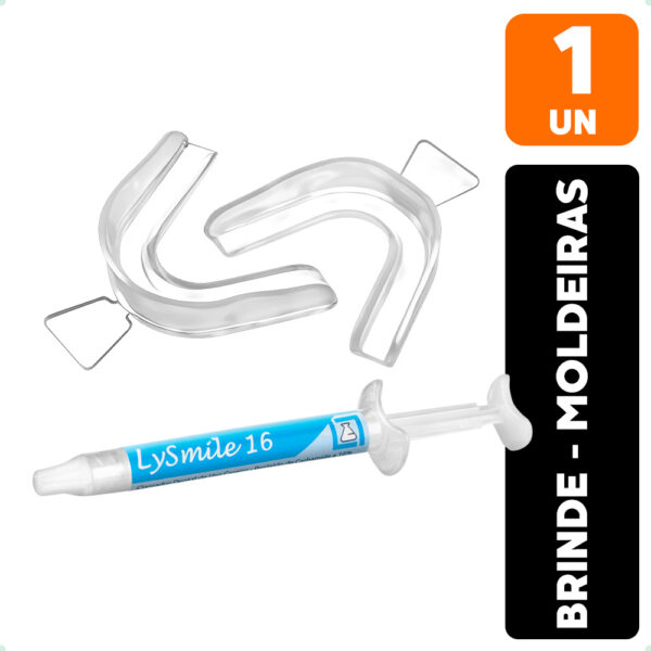 1 Clareador Dental  Lysmile 16% Lysanda + Moldeira